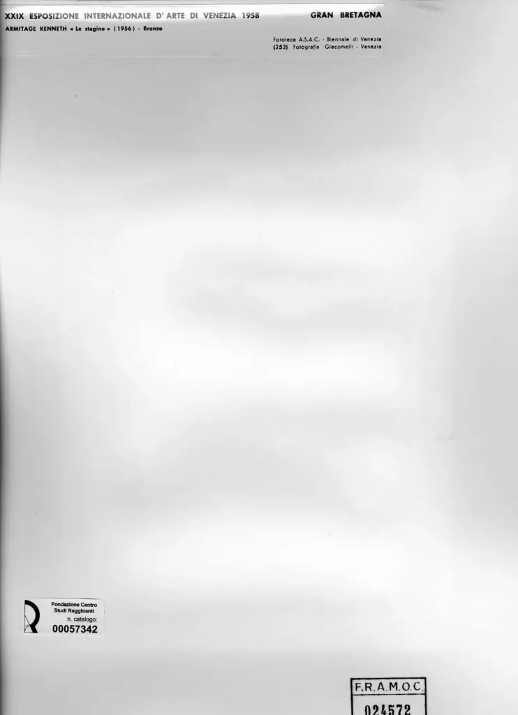 Giacomelli , Armitage, Kenneth - sec. XX - Le stagino , retro