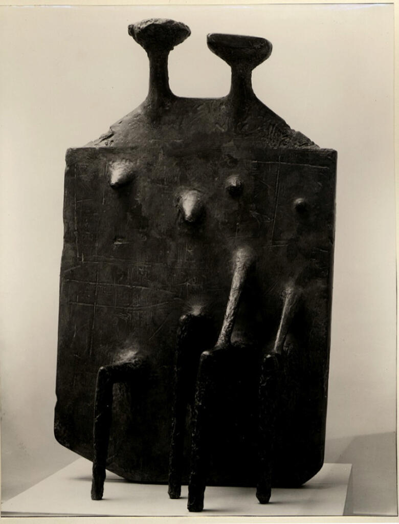 Giacomelli , Armitage, Kenneth - sec. XX - Due figure sedute , fronte