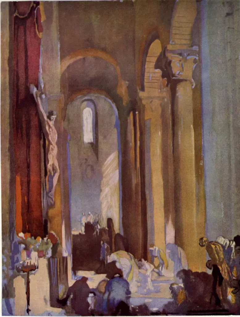 Brangwyn, Frank , Interior of the Church of Ste Hilaire