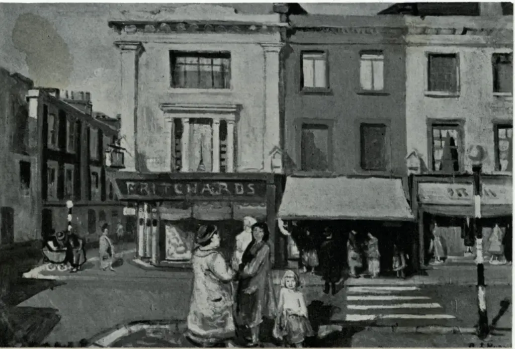 Anonimo , Burn, Rodney J. - sec. XX - Kings Road, Chelsea , fronte