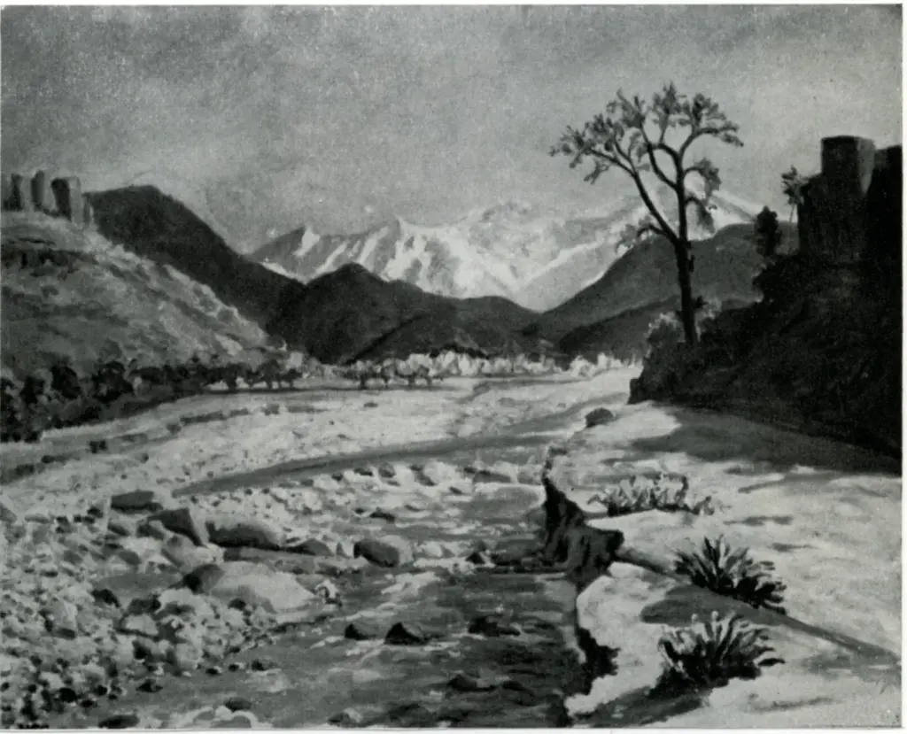 Churchill, Winston , Valley of the Ourika and Atlas Mountains -