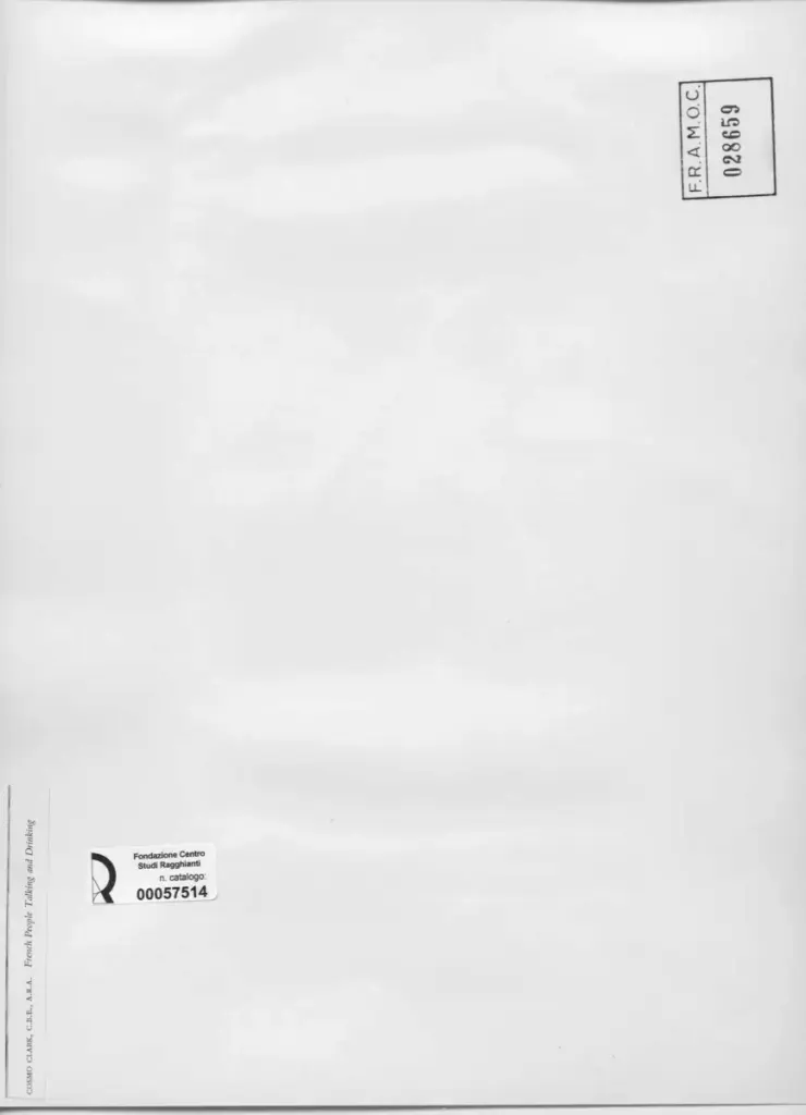 Anonimo , Clark, Cosmo - sec. XX - French People Talking and Drinking , retro