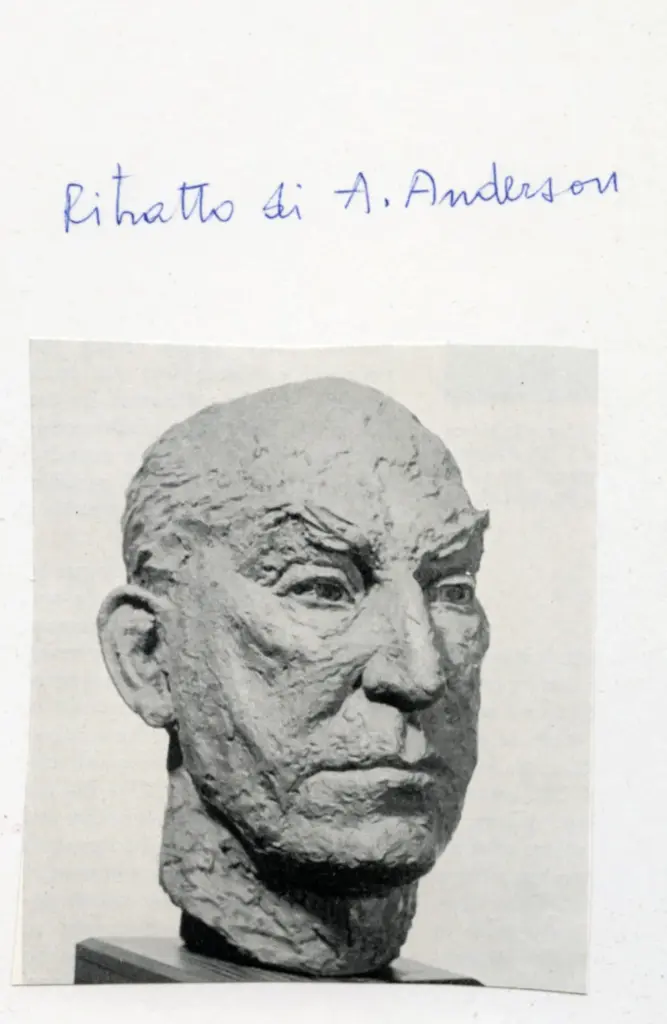 Anonimo , Clouston, Brenda - sec. XX - Ritratto di A. Anderson , fronte