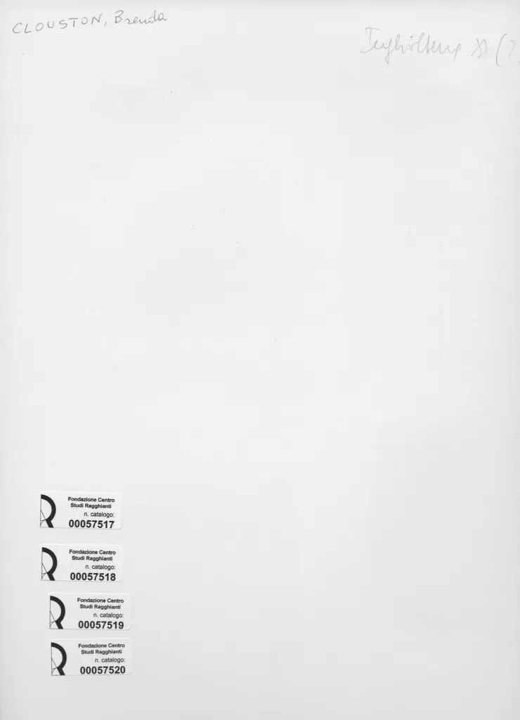 Anonimo , Clouston, Brenda - sec. XX - Ritratto di A. Anderson , retro