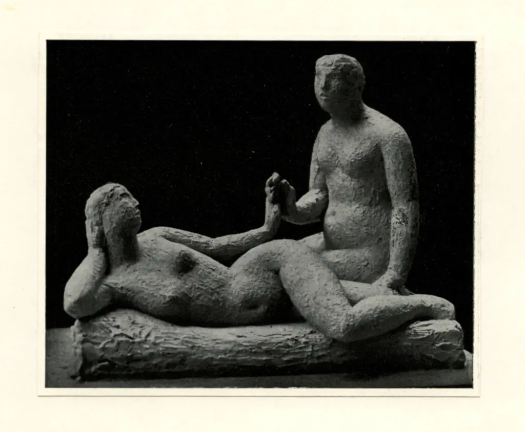 Dobson, Frank , Siesta - Study for Large Fountain Group -