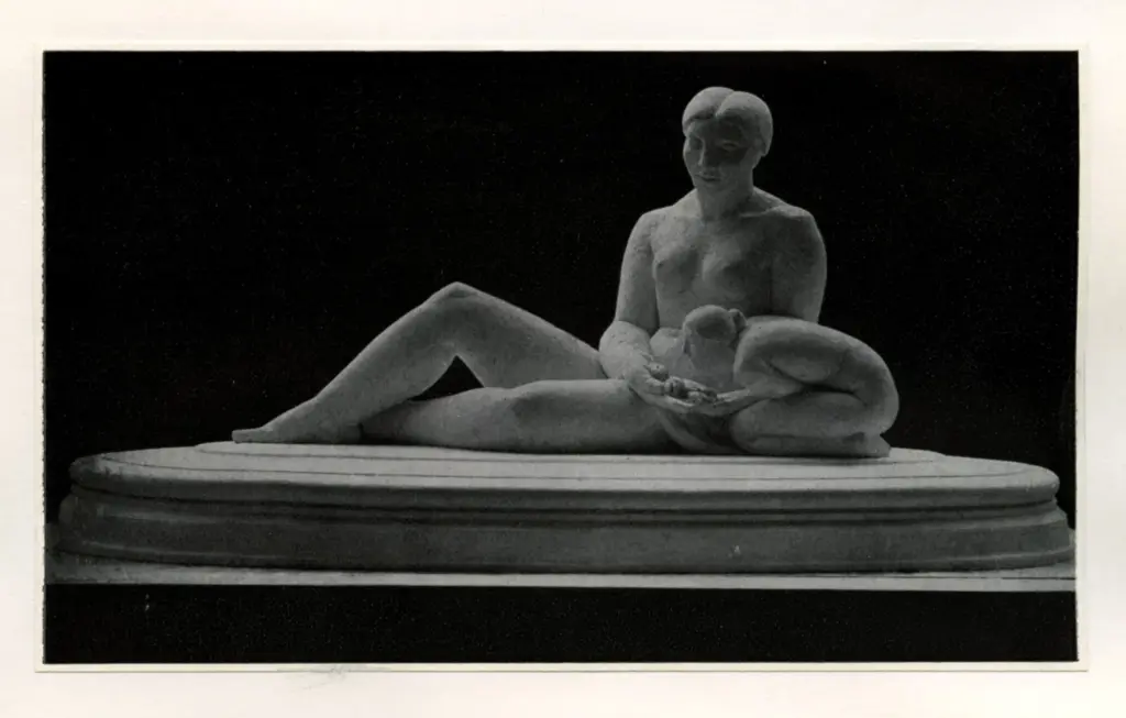 Dobson, Frank , Cambria - Bronze Design for Welsh National War Memorial -