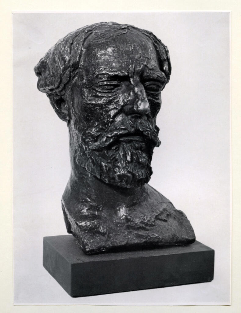 Anonimo , Epstein, Jacob - sec. XX - Augustus John, O.M., R.A. , fronte