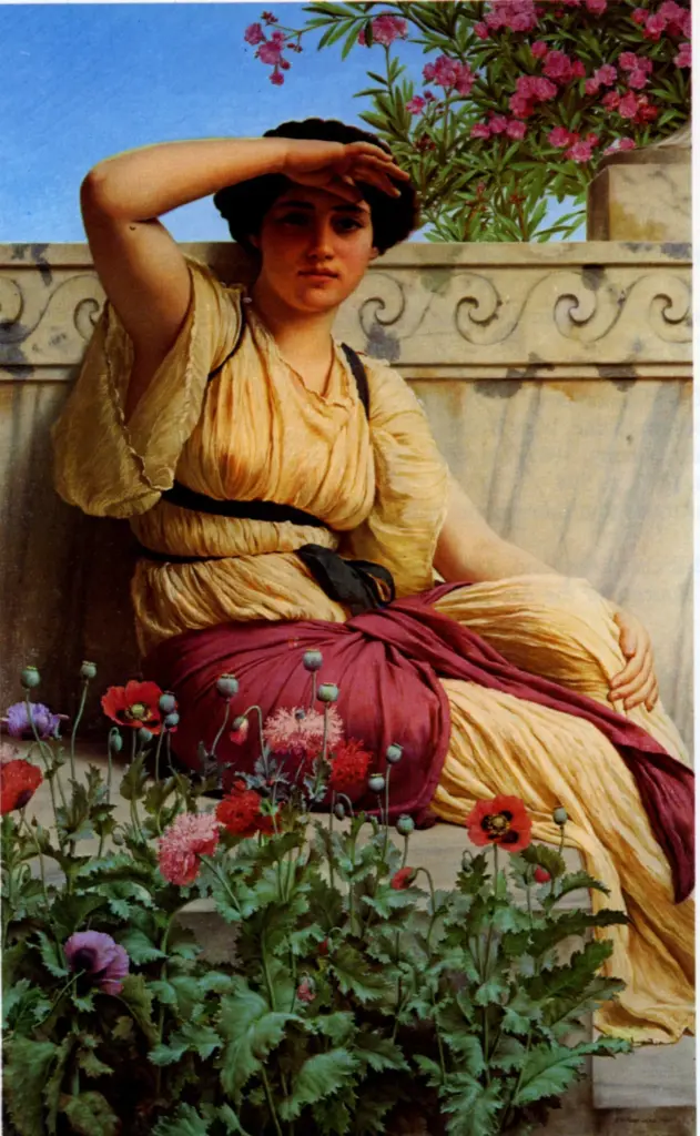 Godward, John William , A Tryst