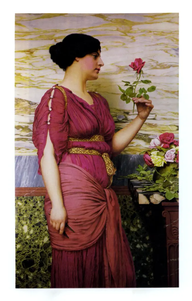 Godward, John William , The Flower Arranger -