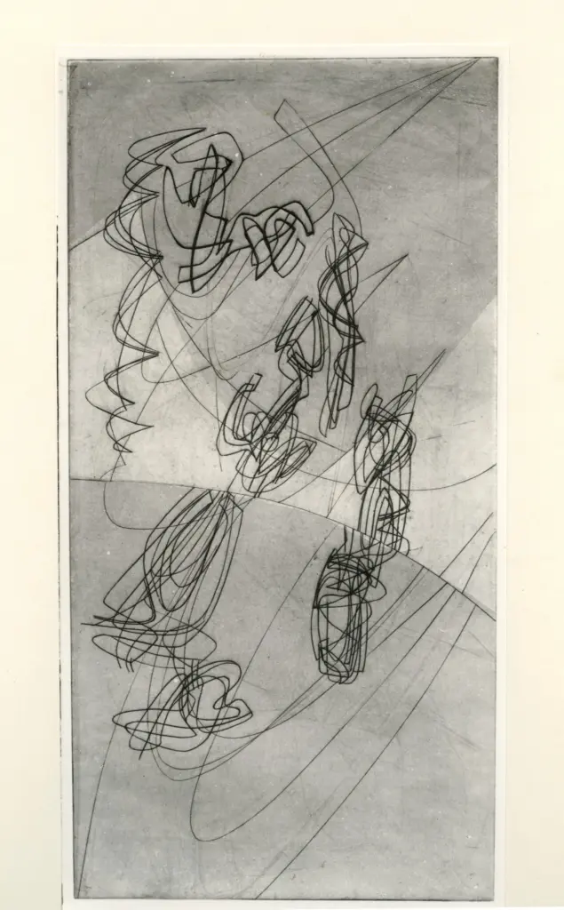 Anonimo , Hayter, S. William - sec. XX - Battaglia subacquea , fronte