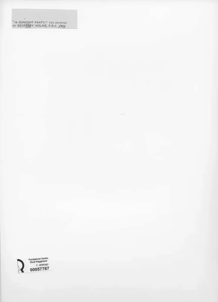 Anonimo , Holme, Geoffrey - sec. XX - A Concert Party , retro