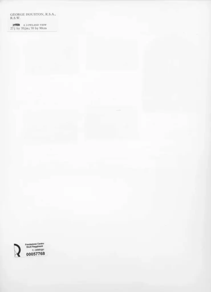 Anonimo , Houston, George - sec. XIX/ XX - A Lowland View , retro