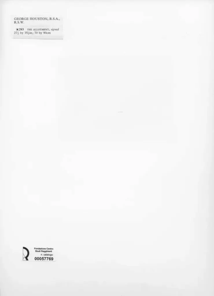 Anonimo , Houston, George - sec. XIX/ XX - The Allotment , retro