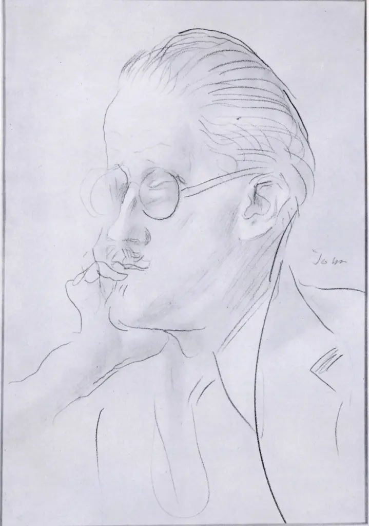 Anonimo , John, Augustus - sec. XX - James Joyce , fronte