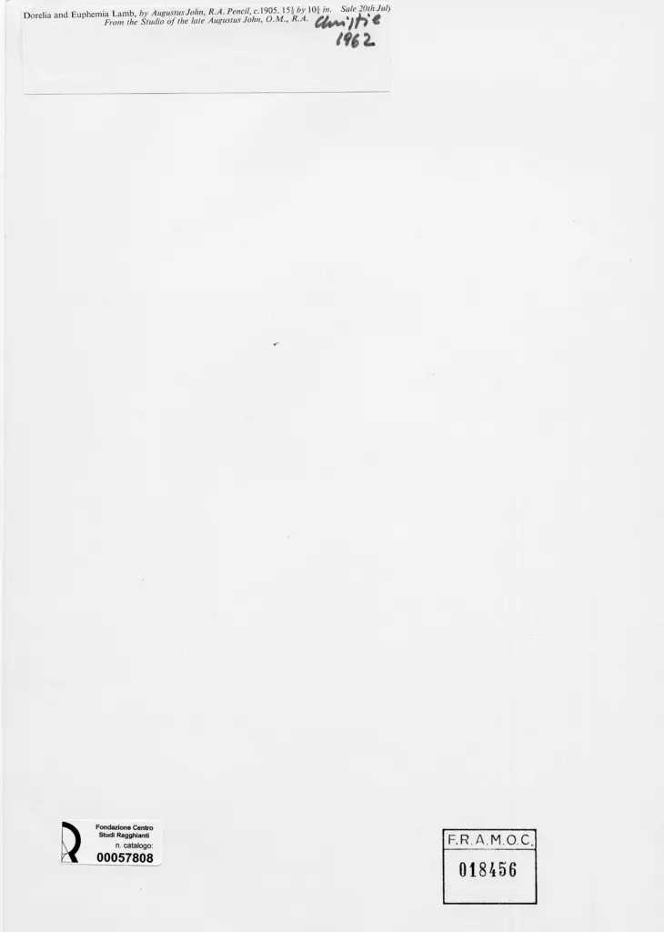 Anonimo , John, Augustus - sec. XX , retro