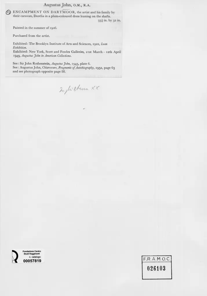 Anonimo , John, Augustus - sec. XX , retro