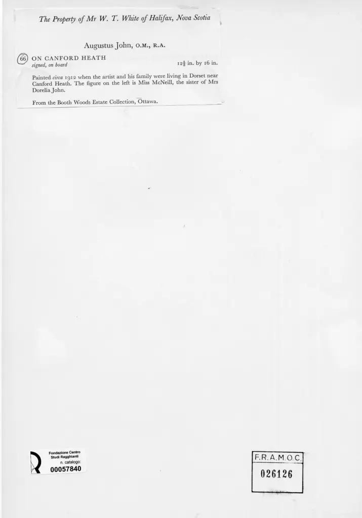 Anonimo , John, Augustus - sec. XX - On Canford Heat , retro