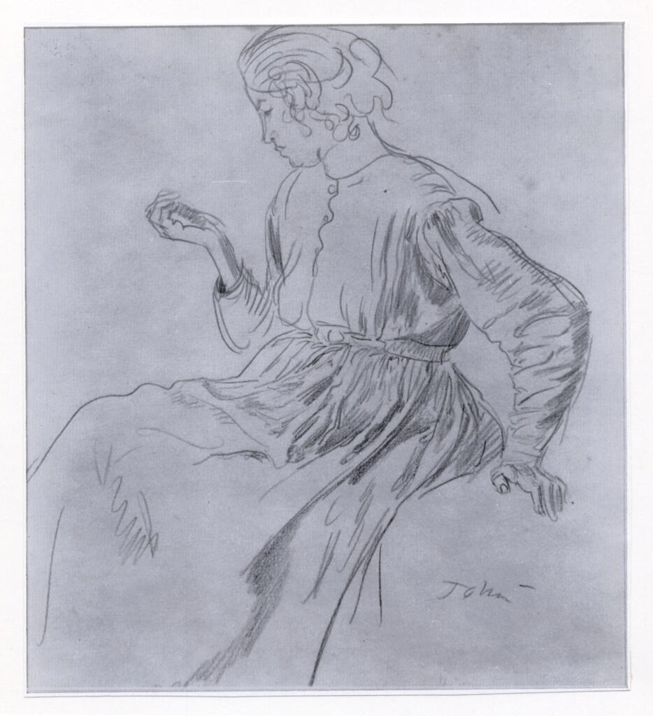 Anonimo , John, Augustus - sec. XX - Seated Woman , fronte