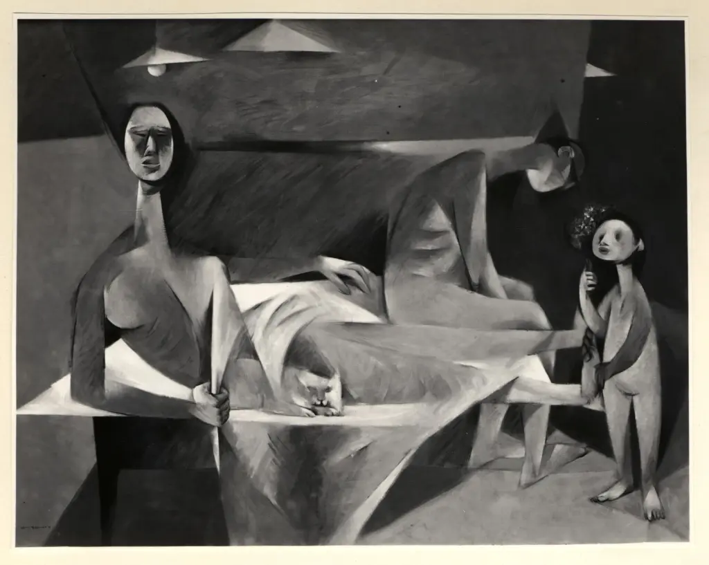 A.F.I. Agenzia Fotografica Industriale , Le Brocquy, Louis - sec. XX - Famiglia , fronte