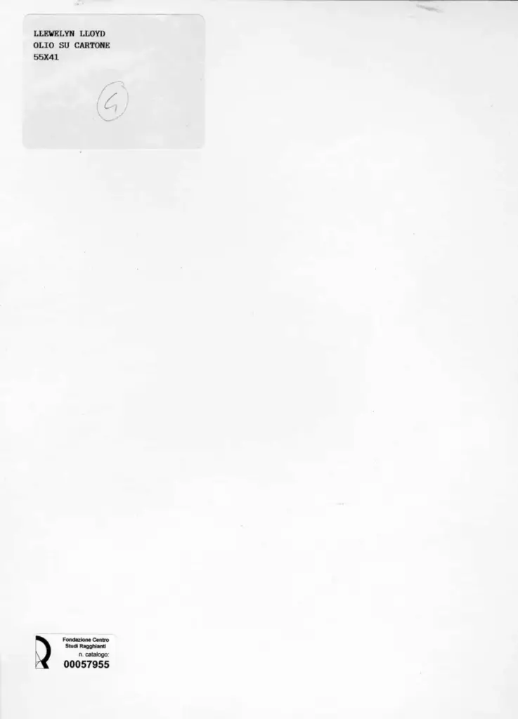 Anonimo , Llewelyn, Lloyd - sec. XIX/ XX - Vaso di fiori , retro