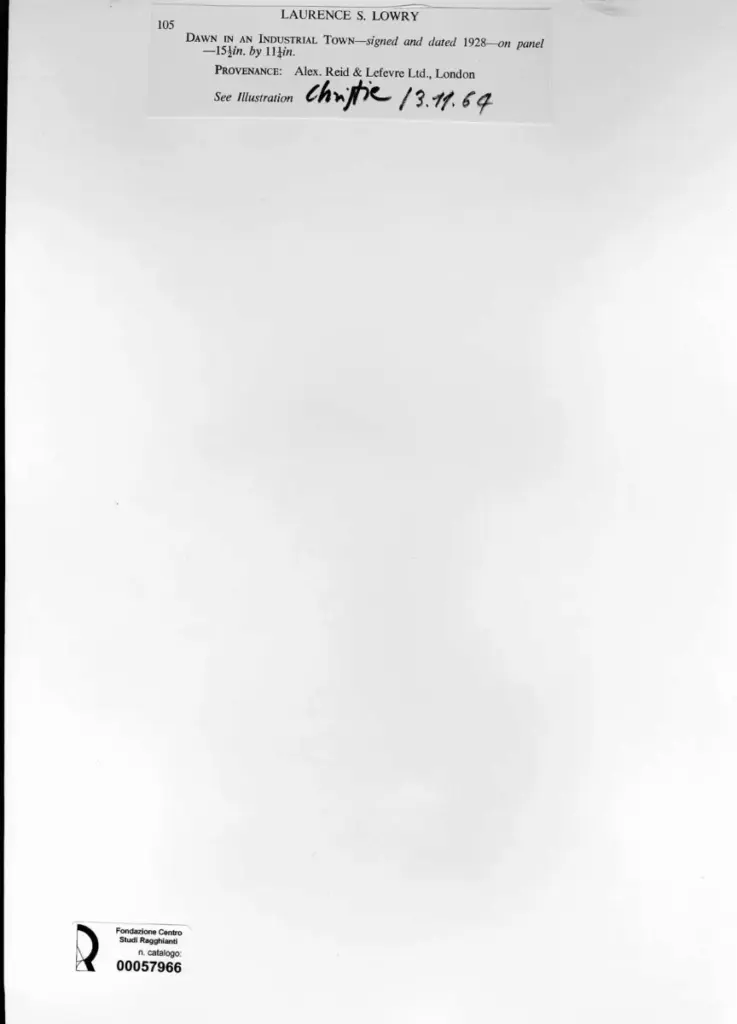 Lowry, Lawrence Stephen , retro