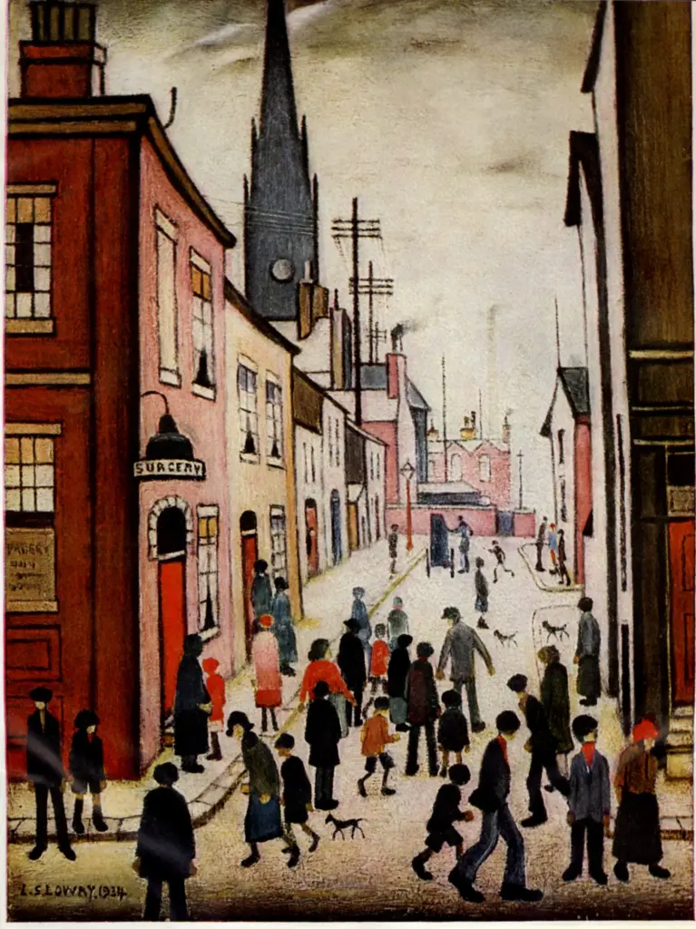 Anonimo , Lowry, Lawrence Stephen - sec. XX - An organ Grinder , fronte