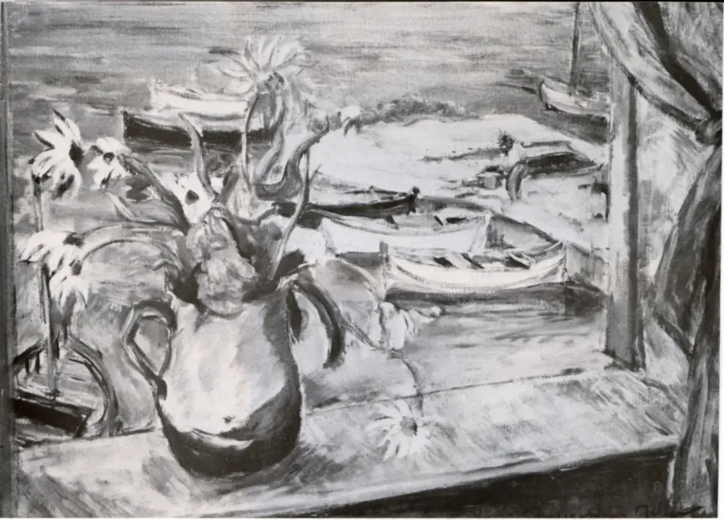 Anonimo , Maclauchlan Milne, John - sec. XX - A Quayside in Normandy , fronte