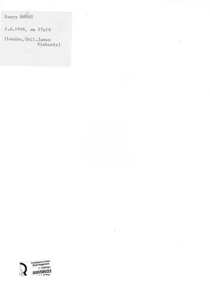 Anonimo , Moore, Henry - sec. XX , retro