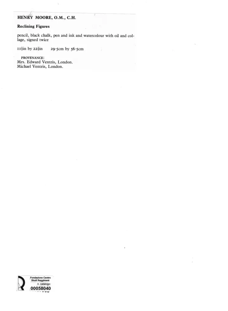 Anonimo , Moore, Henry , retro