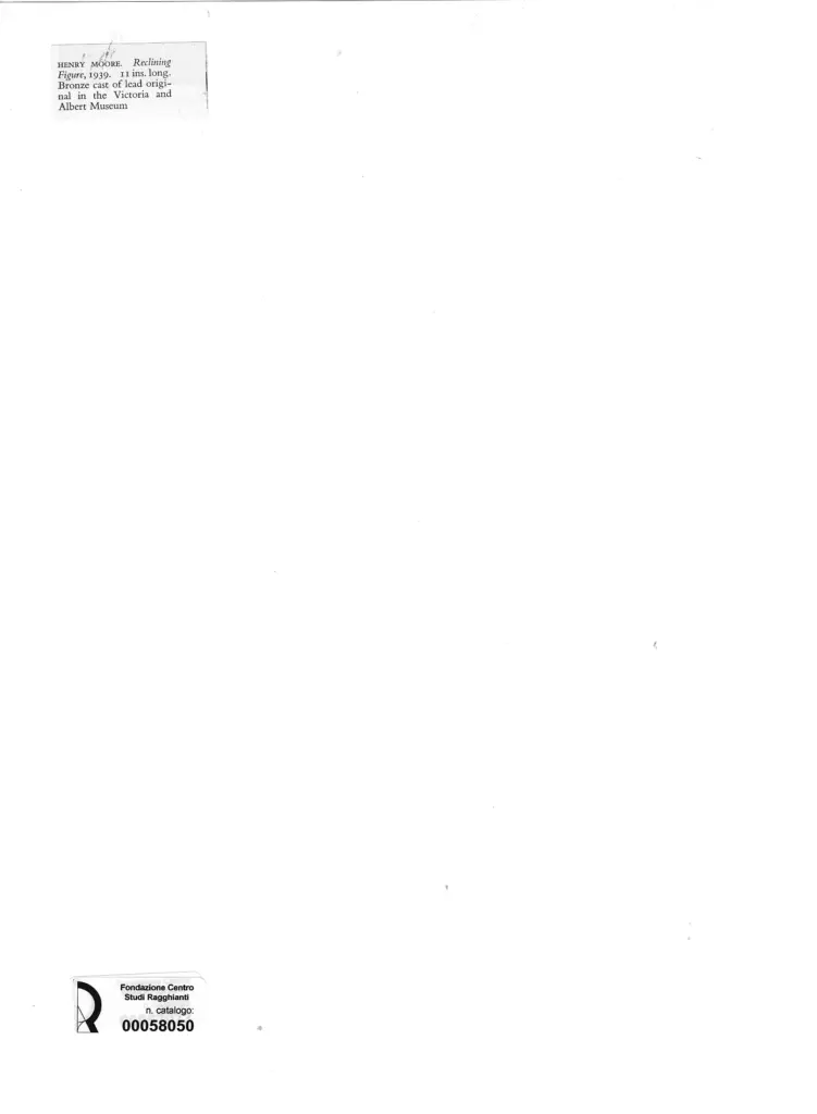 Anonimo , Moore, Henry , retro