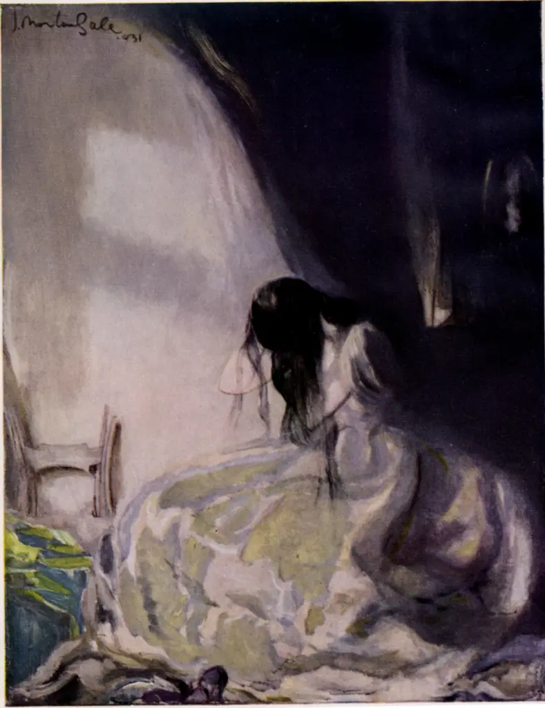 Anonimo , Morton-Sale, John - sec. XX - Donna che si pettina , fronte