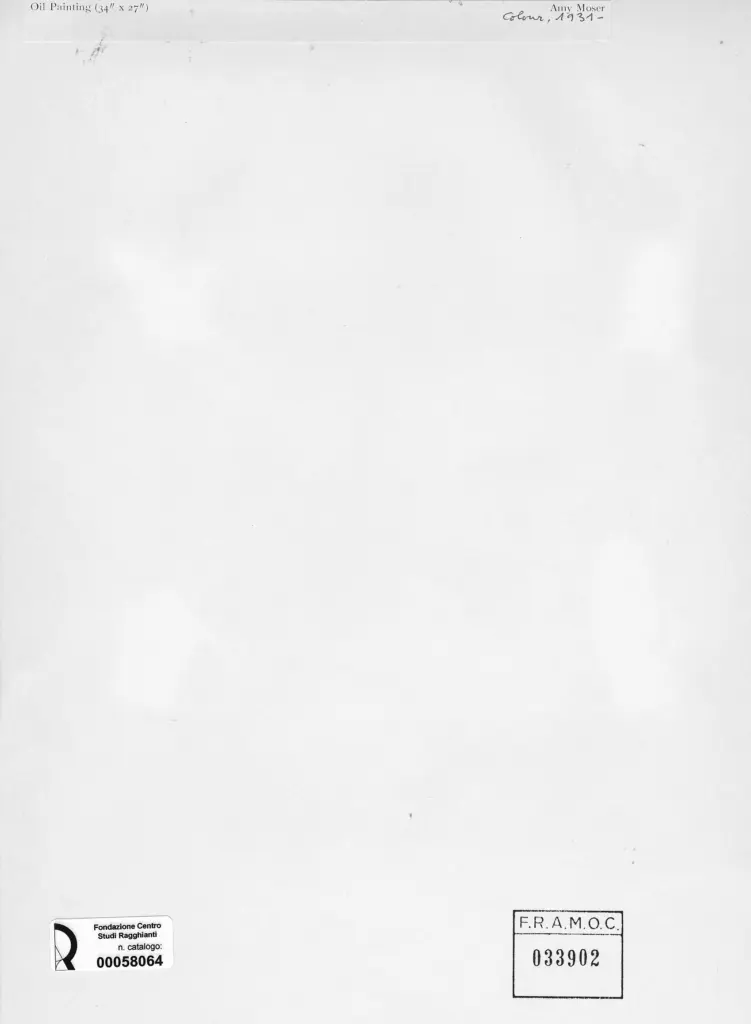 Anonimo , Moser, Amy - sec. XIX/ XX - Passanti lungo una strada verso il villaggio , retro