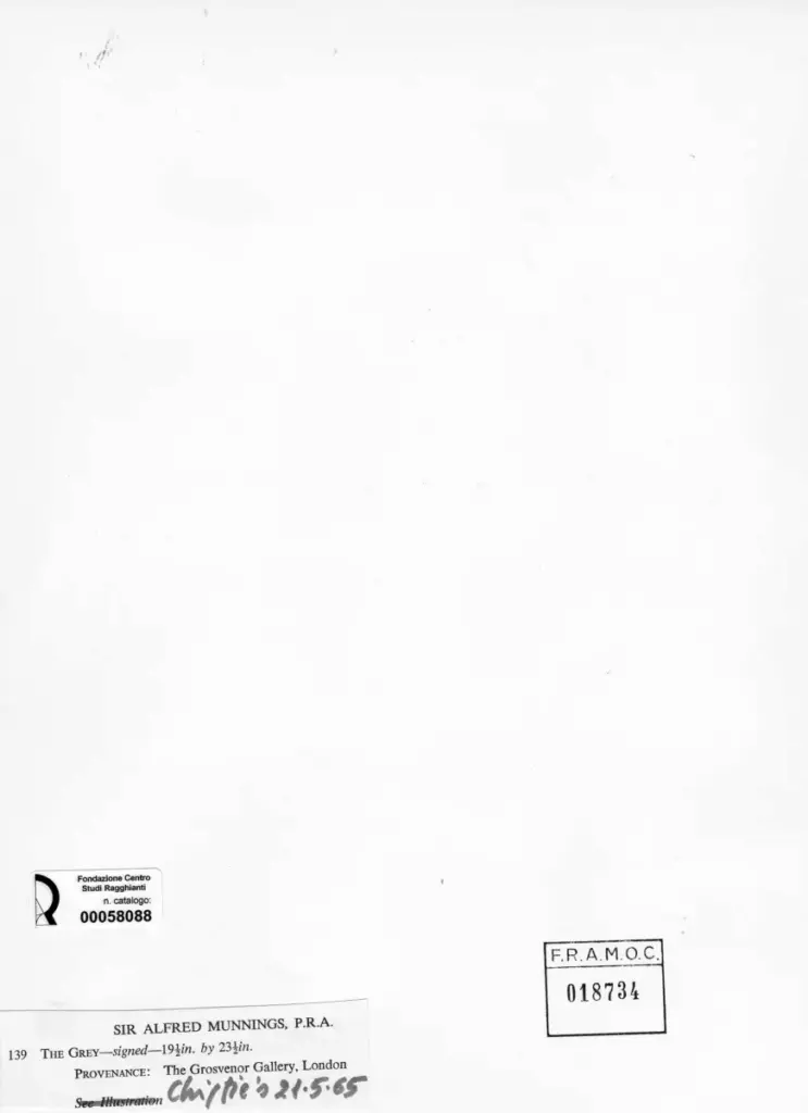 Anonimo , Munnings, Sir Alfred , retro