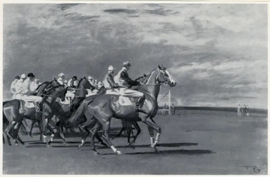 Munnings, Sir Alfred , Start at Newmarket