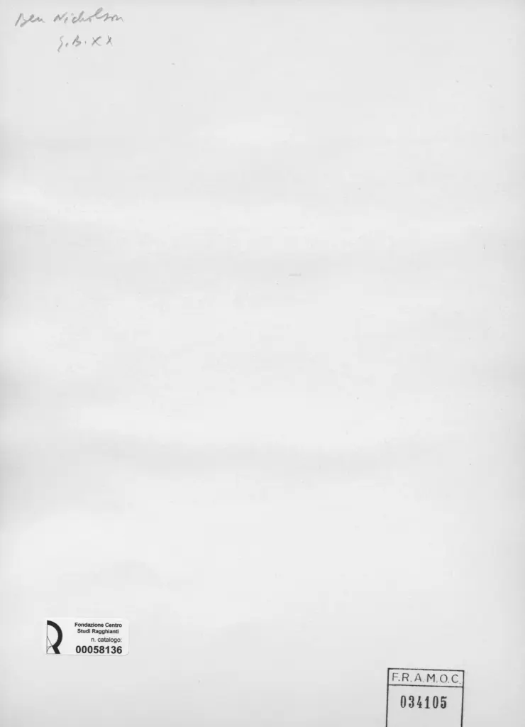 Anonimo , Nicholson, Ben - sec. XX - , retro