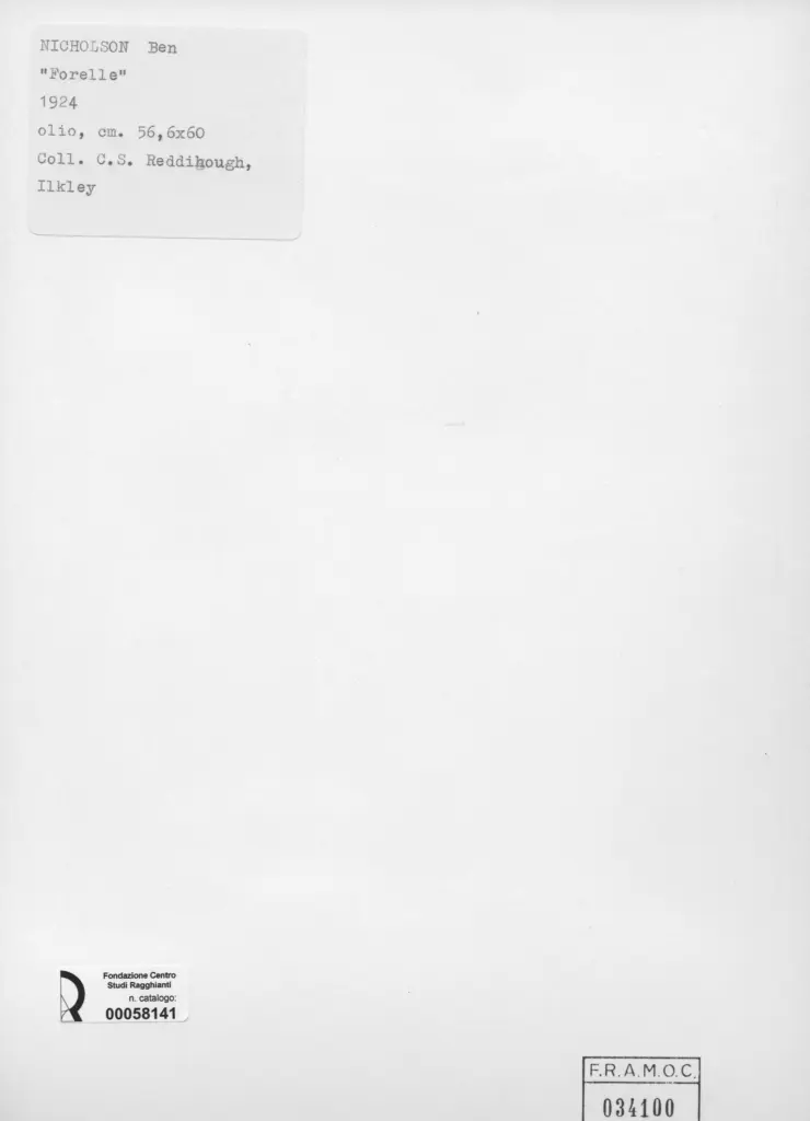 Anonimo , Nicholson, Ben - sec. XX , retro