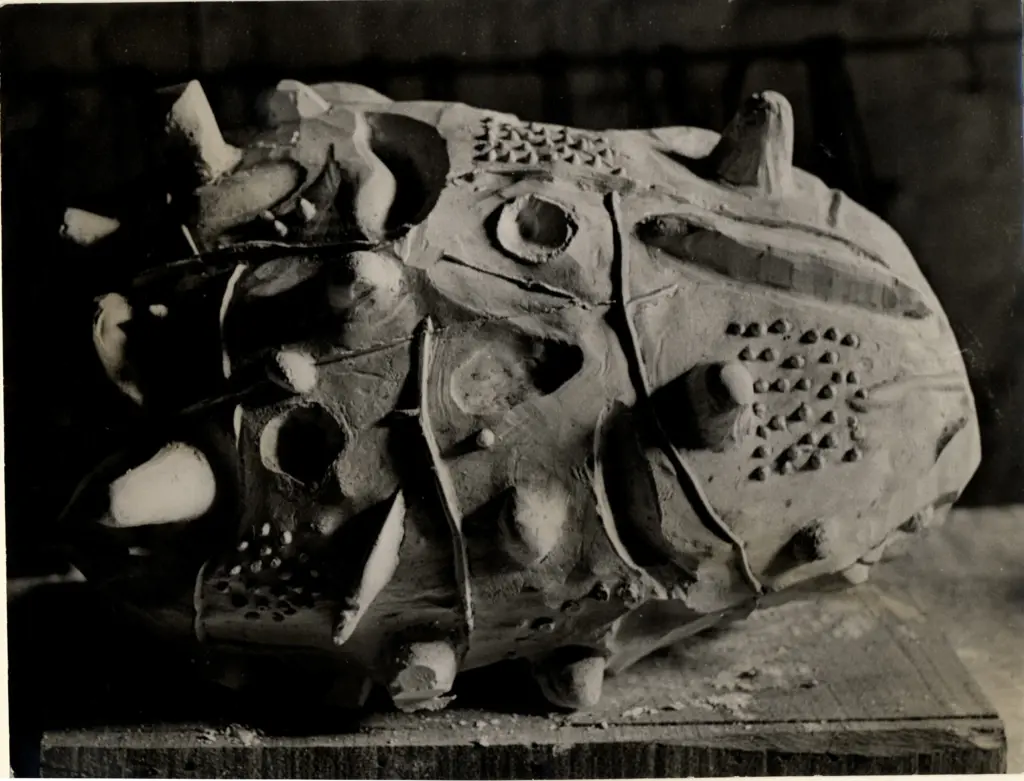 Anonimo , Paolizzi, Eduardo - sec. XX - Study for larger version in concrete , fronte