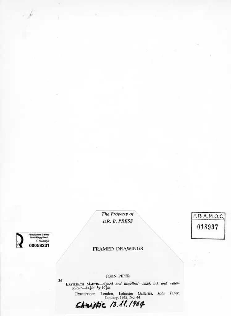 Anonimo , Piper, John , retro