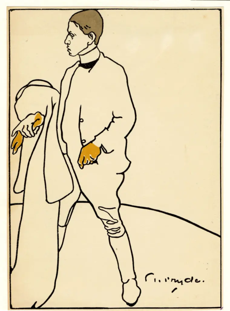 Anonimo , Pryde, James - sec. XIX/ XX - Portrait study of W. P. Nicholson , fronte