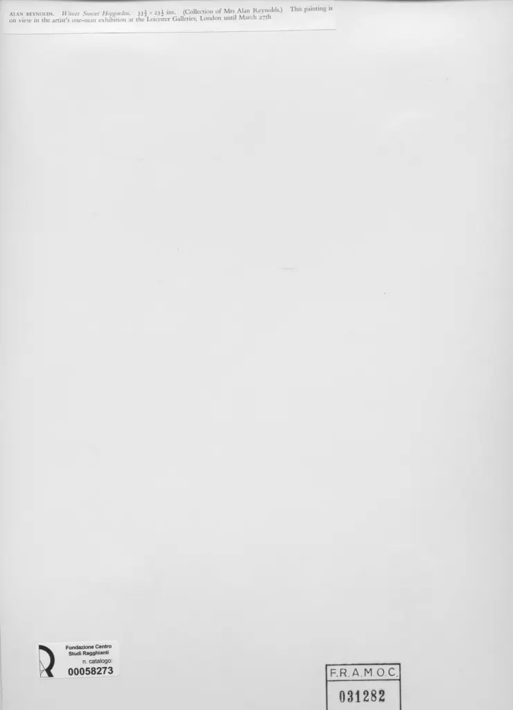 Anonimo , Reynolds, Alan - sec. XX - Winier Sunset Hopgarden , retro