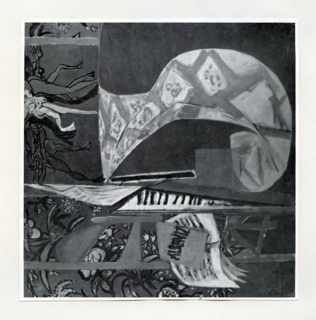 Anonimo , Richards, Ceri - sec. XX - Red Interior with Music by Albeniz , fronte