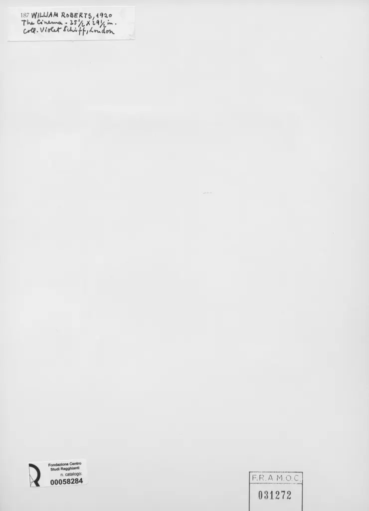 Anonimo , Roberts, William - sec. XX - The Cinema , retro