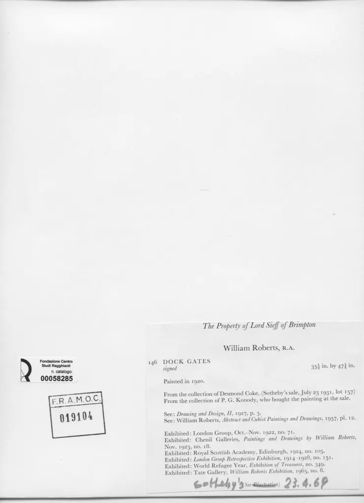 Anonimo , Roberts, William - sec. XX - Dock Gates , retro
