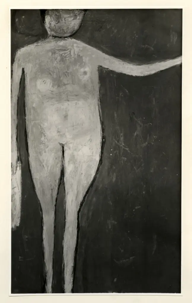 Giacomelli , Scott, William - sec. XX - Nudo su sfondo rosso , fronte