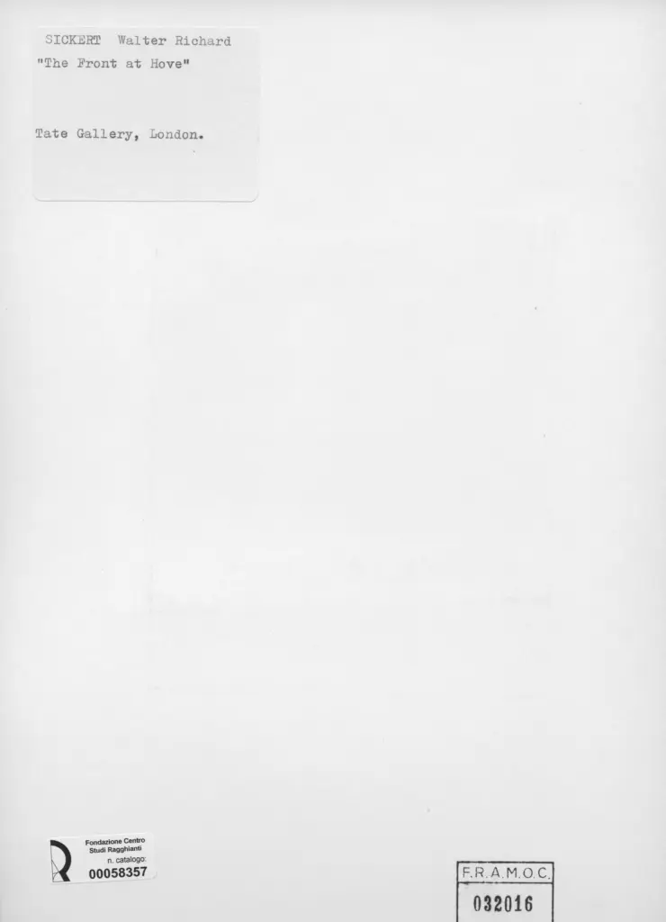 Anonimo , Sickert, Walter Richard , retro