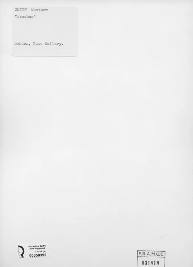 Anonimo , Smith, Matthew - sec. XX - Peaches , retro