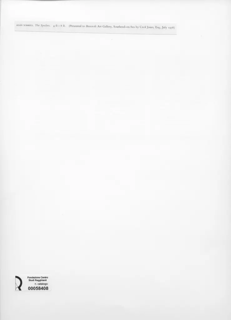 Anonimo , Sorrell, Alan - sec. XX - The Spoilers , retro