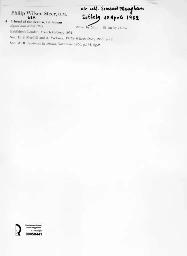 Steer, Philip Wilson - sec. XX , retro