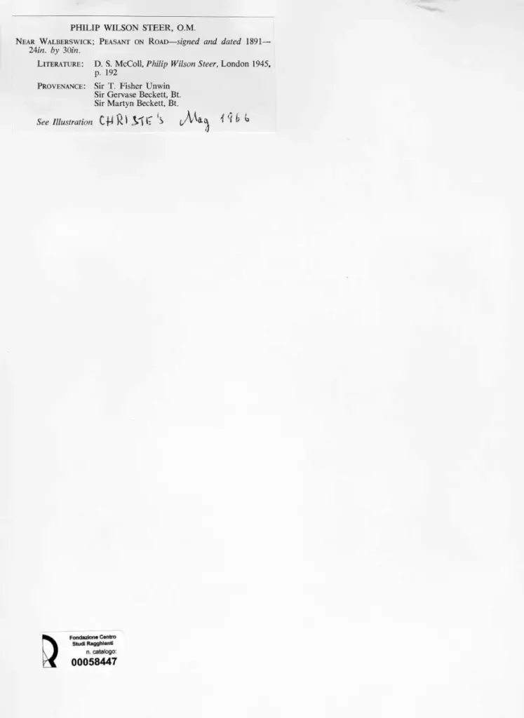 Steer, Philip Wilson - sec. XIX , retro