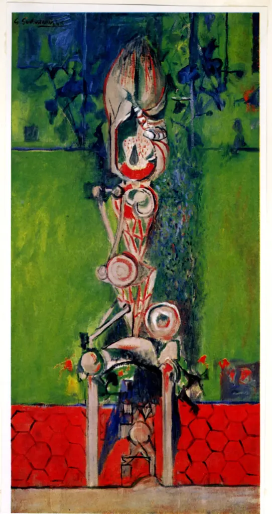 Anonimo , Sutherland, Graham - sec. XX - Form against foliage , fronte